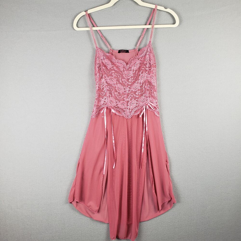 Avidlove‎ Size S Lace Bodice Slip Dress Pink Lingerie Sabrina Carpenter Coquette